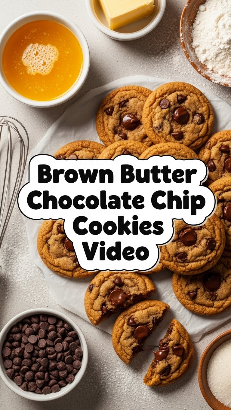 Brown Butter Chocolate Chip Cookies Video