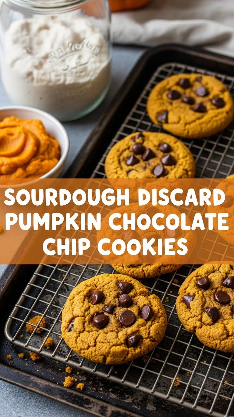 Sourdough Discard Pumpkin Chocolate Chip Cookies