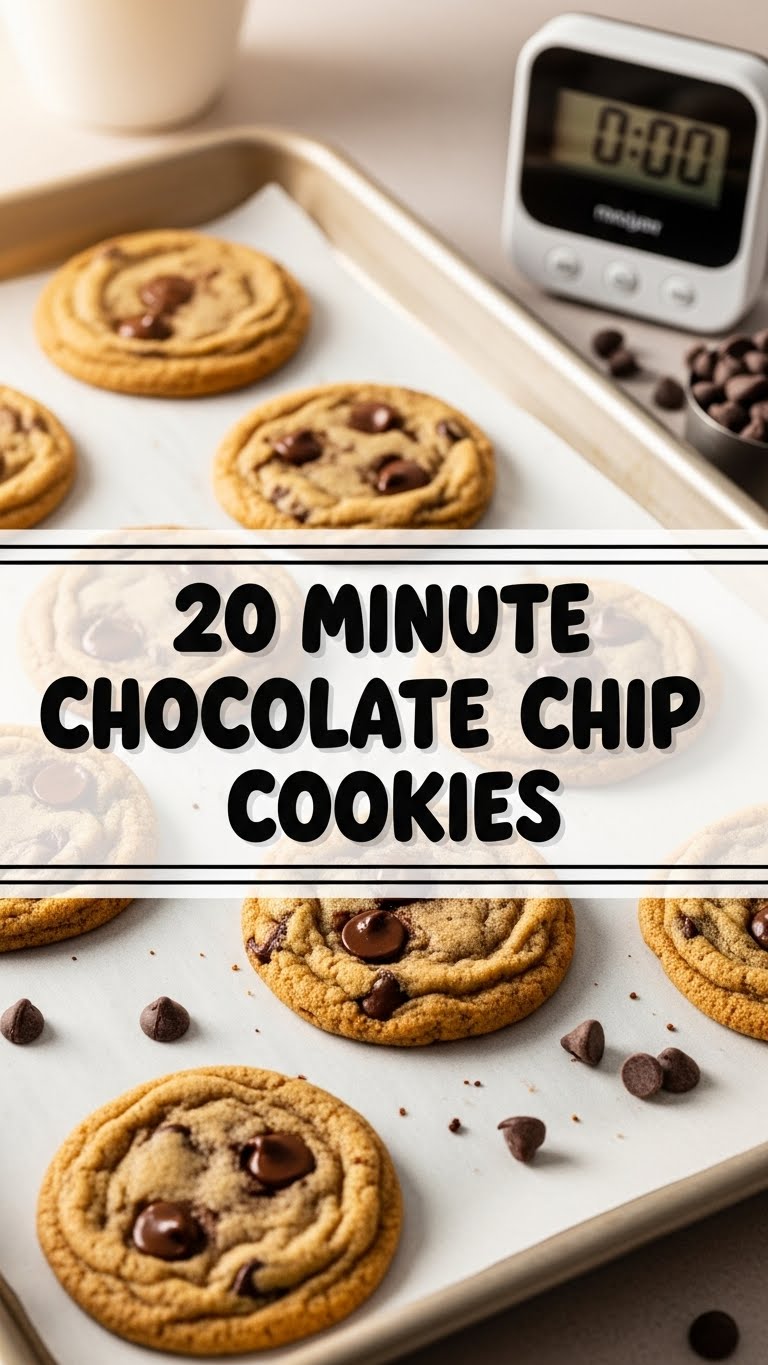20 Minute Chocolate Chip Cookies