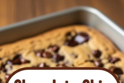 Chocolate Chip Cookies Bars 9x13