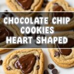 Chocolate Chip Cookies Heart Shaped