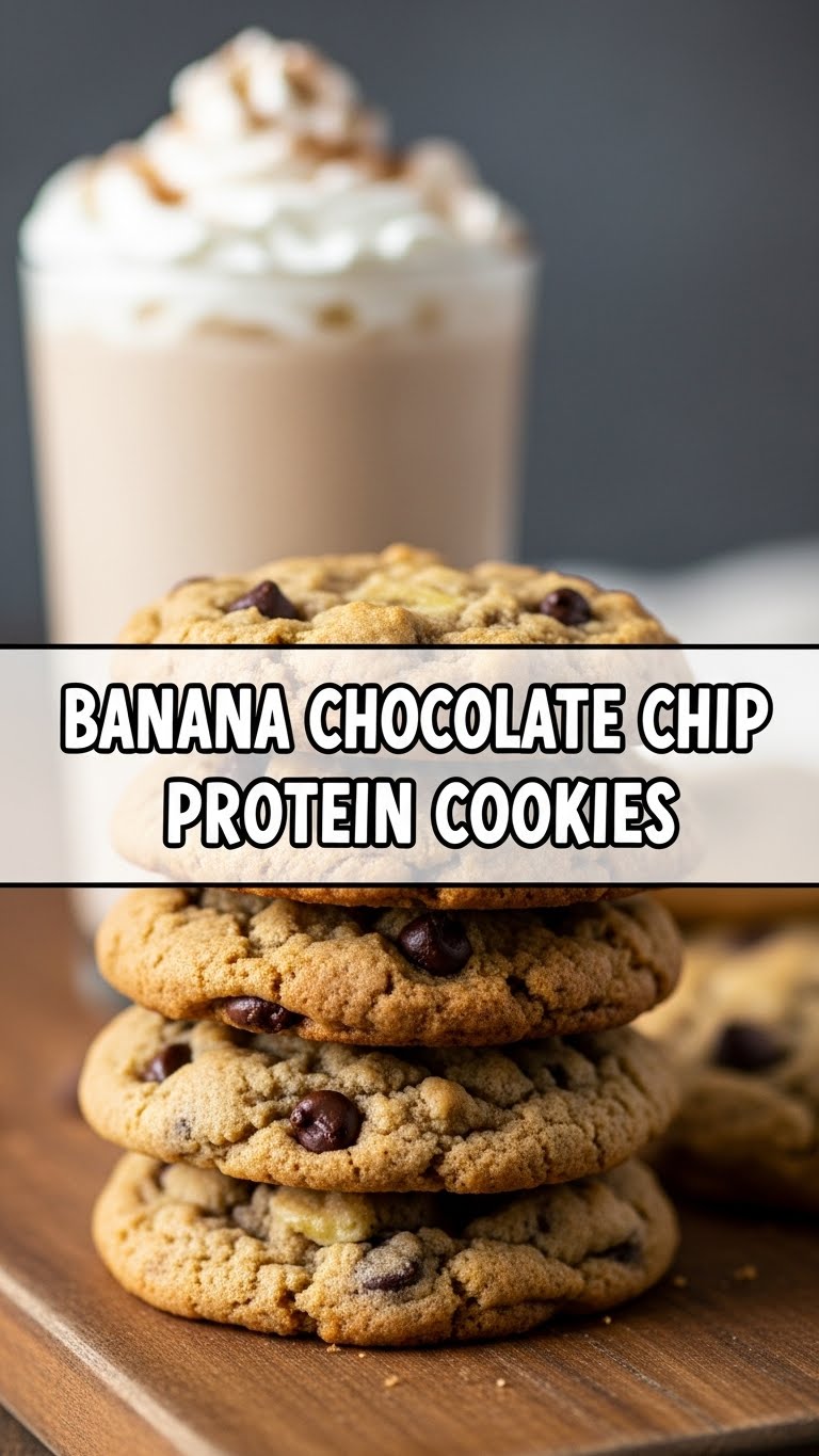Banana Chocolate Chip Protein Cookies