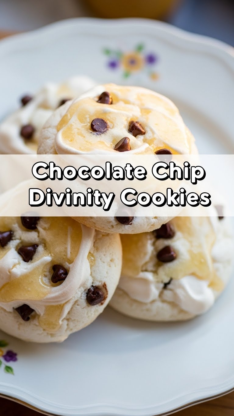 Chocolate Chip Divinity Cookies