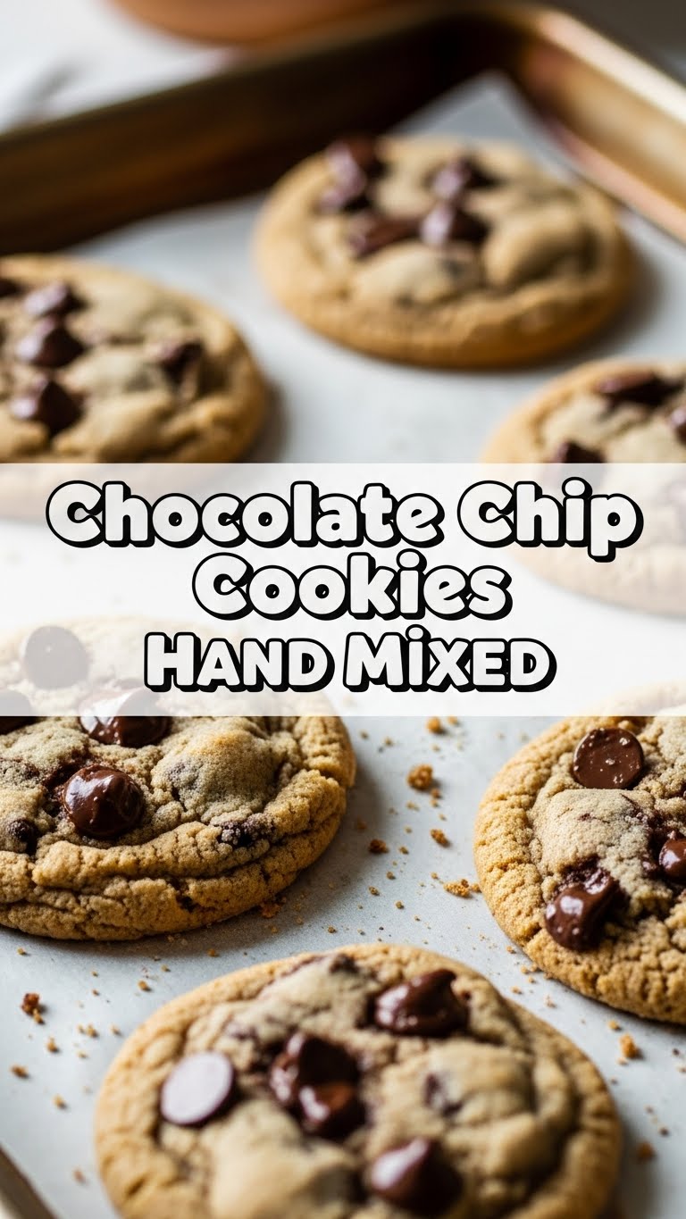 Chocolate Chip Cookies Hand Mixed