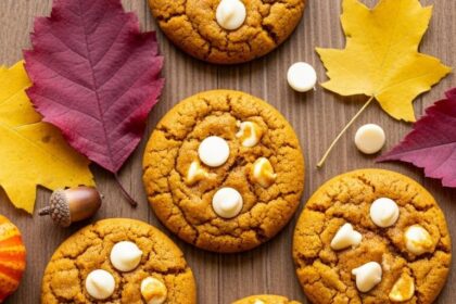 Gluten Free Pumpkin White Chocolate Chip Cookies