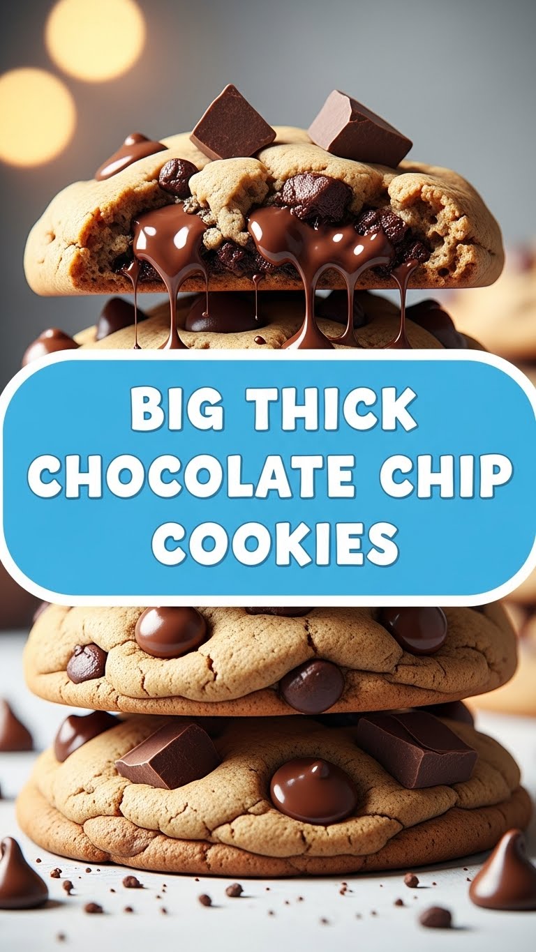 Big Thick Chocolate Chip Cookies
