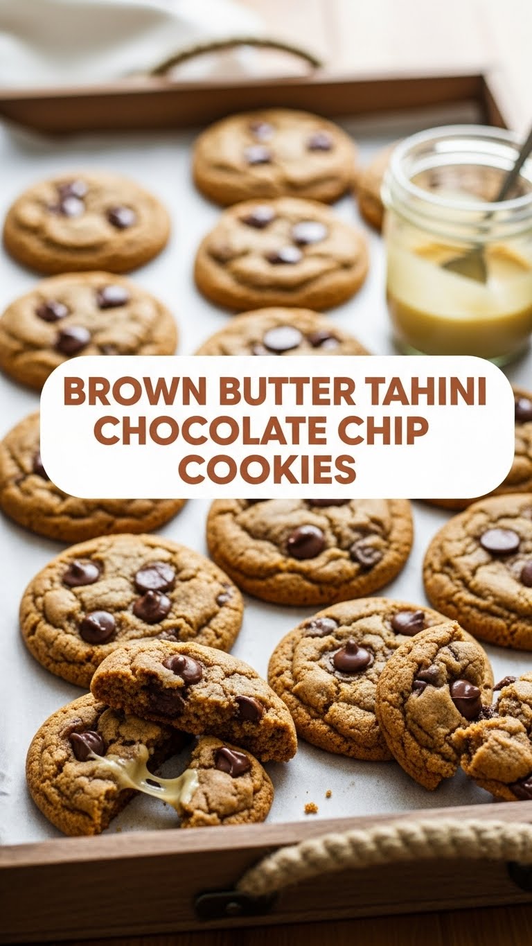 Brown Butter Tahini Chocolate Chip Cookies