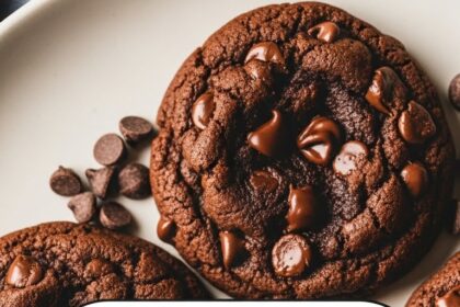 Double Chocolate Chip Pudding Cookies