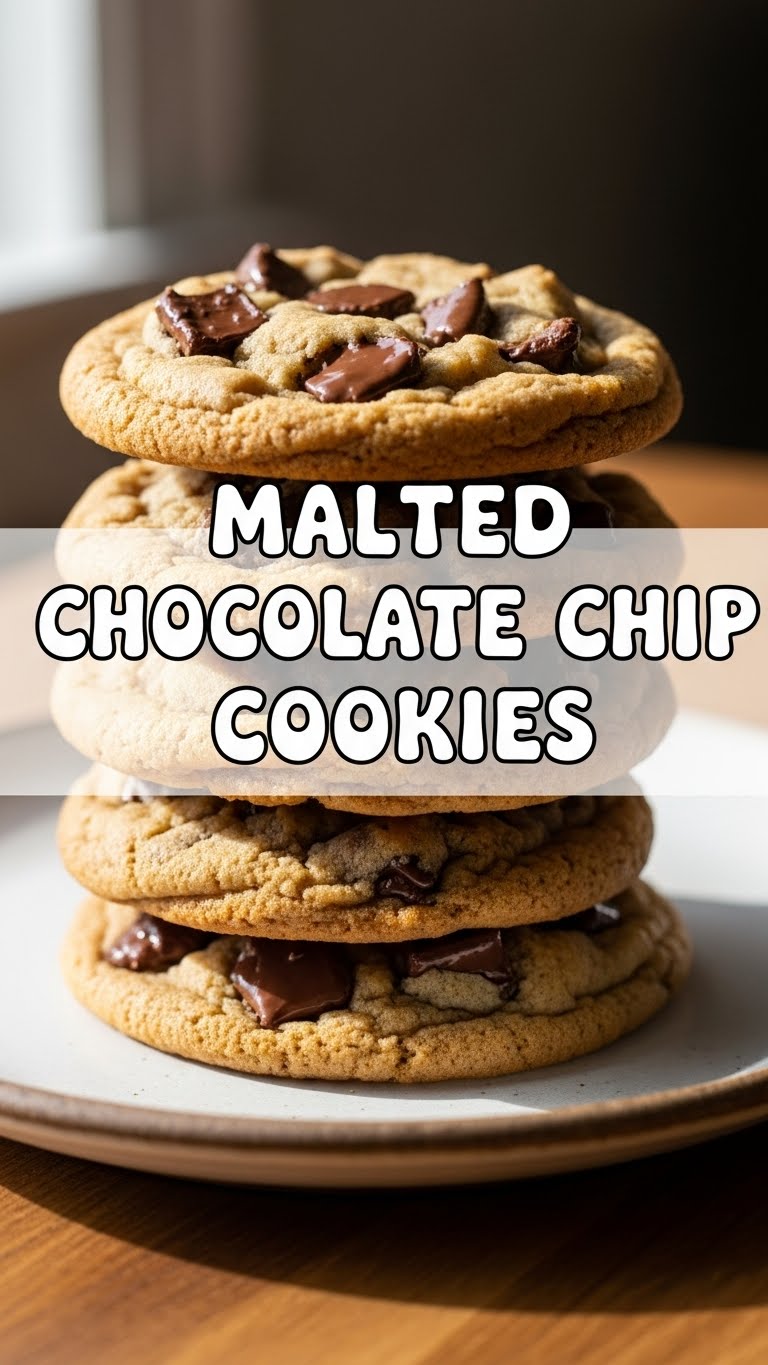 Malted Chocolate Chip Cookies