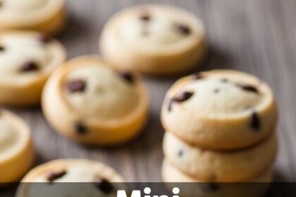 Mini Chocolate Chip Shortbread Cookies