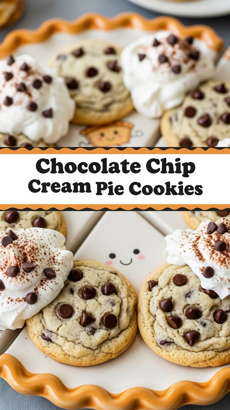 Chocolate Chip Cream Pie Cookies