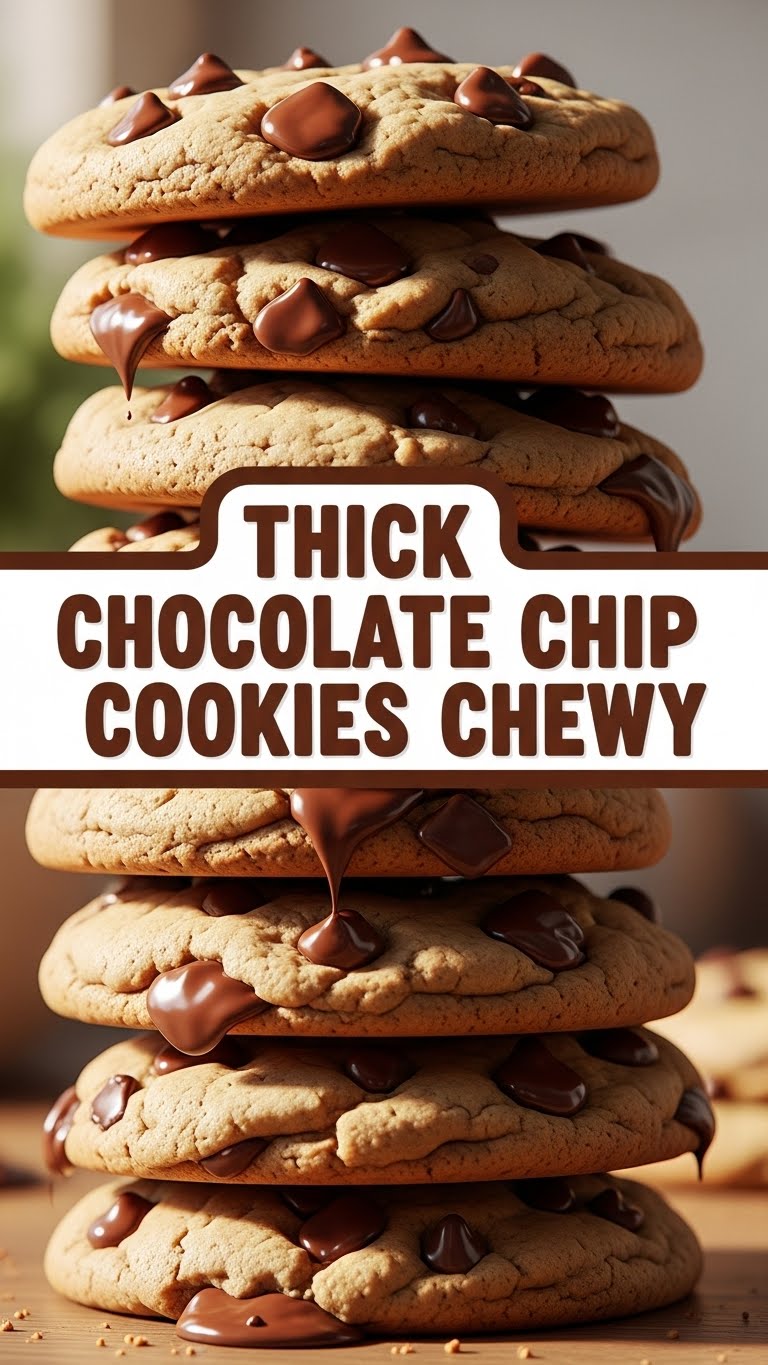Thick Chocolate Chip Cookies Chewy
