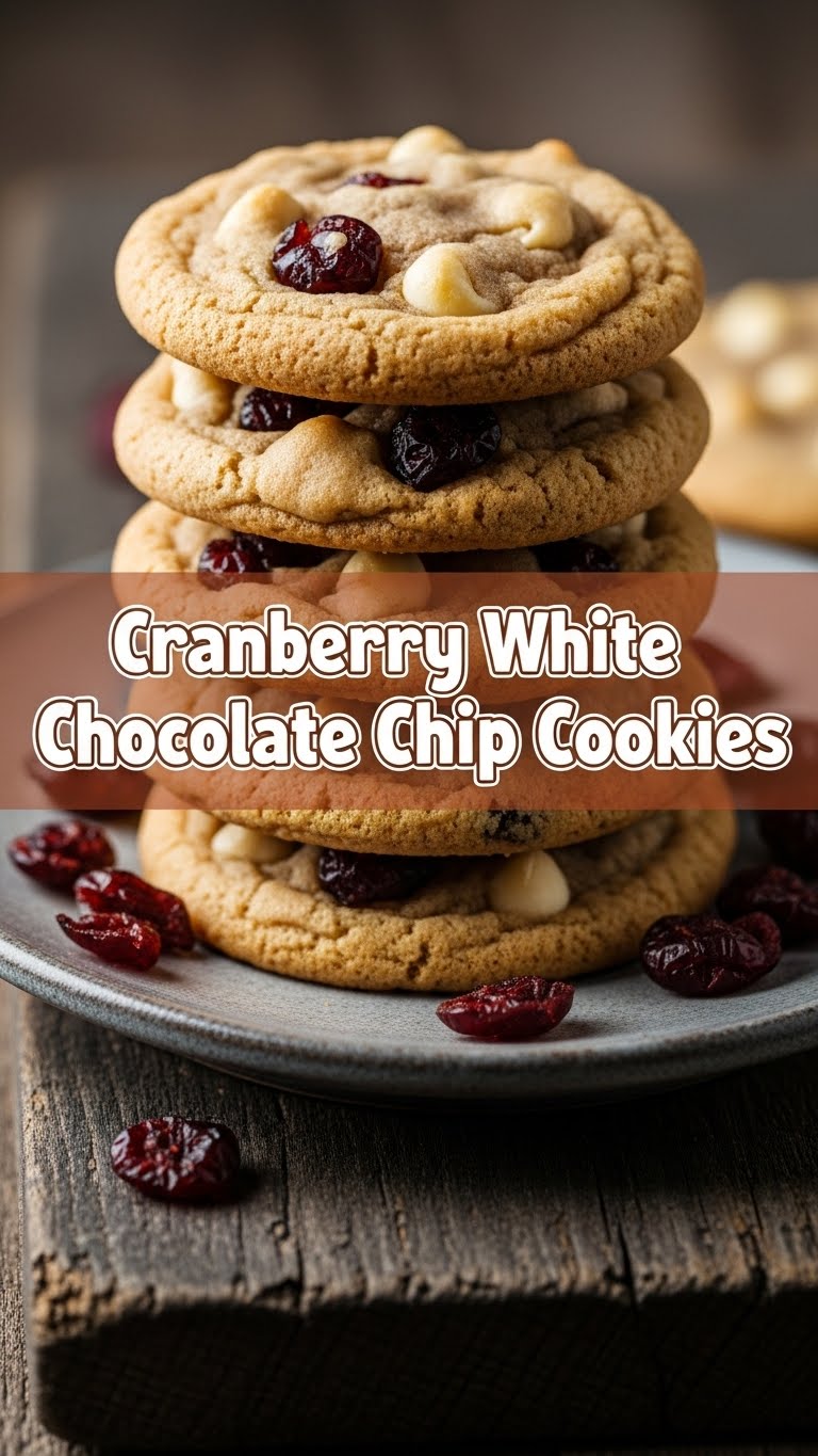 Cranberry White Chocolate Chip Cookies