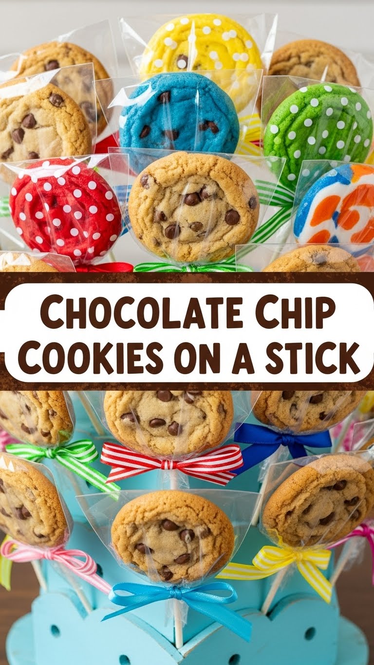 Chocolate Chip Cookies On A Stick