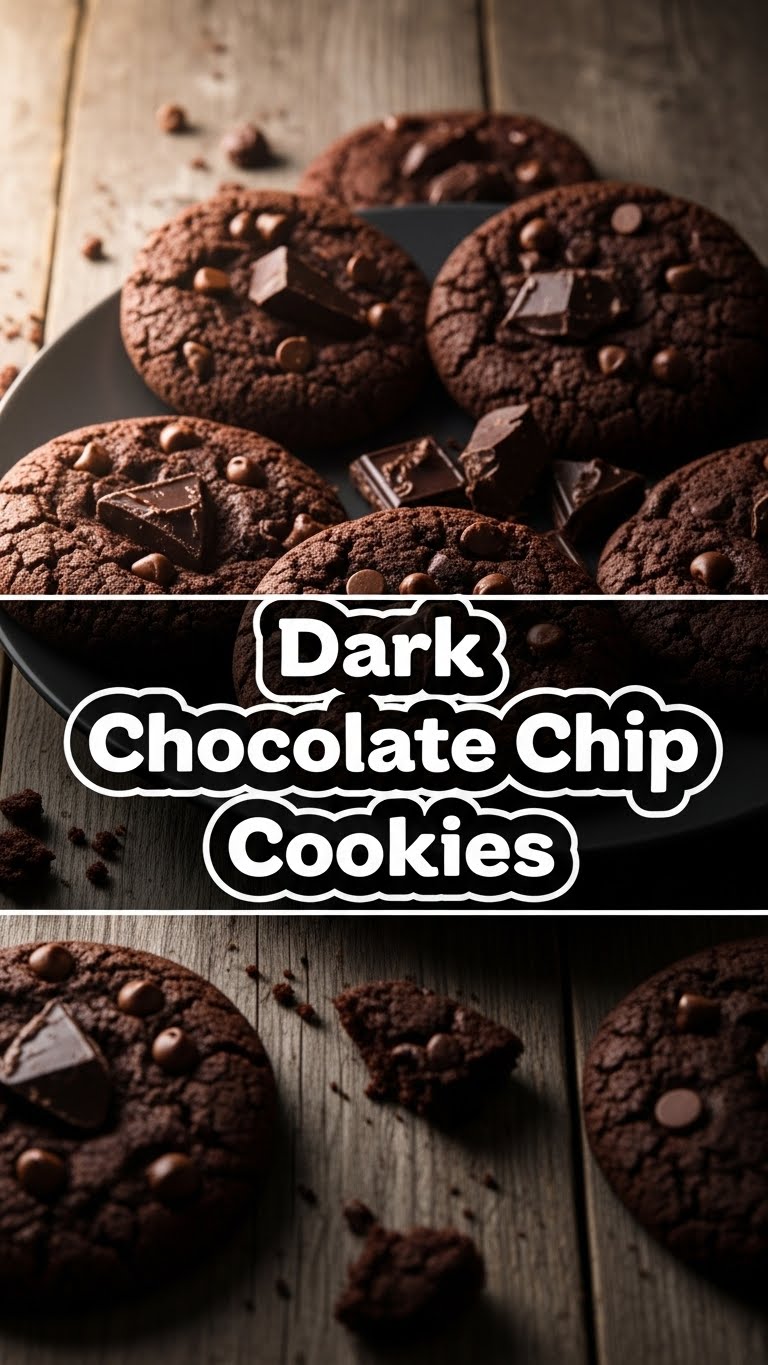 Dark Chocolate Chip Cookies