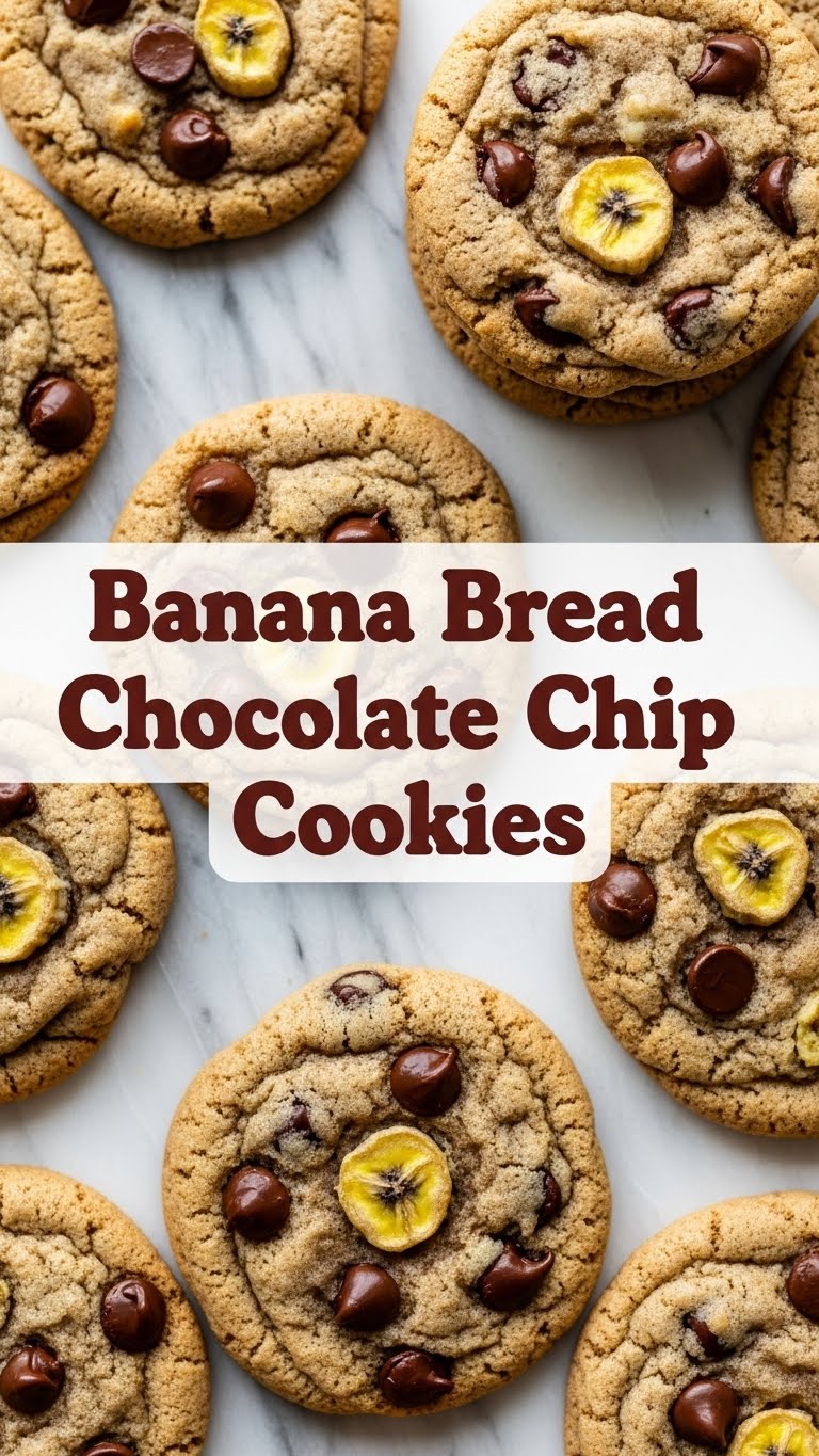 Banana Bread Chocolate Chip Cookies