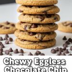 Chewy Eggless Chocolate Chip Cookies
