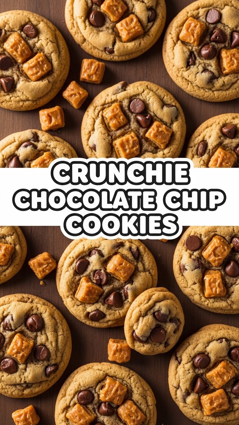 Crunchie Chocolate Chip Cookies