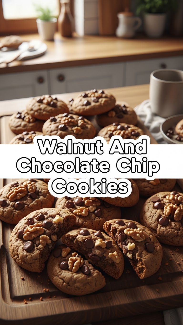 Walnut And Chocolate Chip Cookies