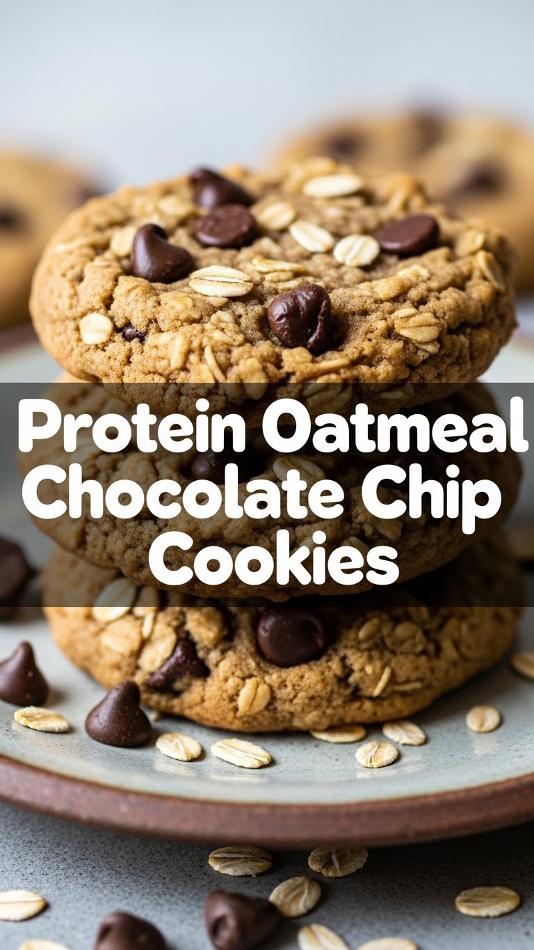 Protein Oatmeal Chocolate Chip Cookies