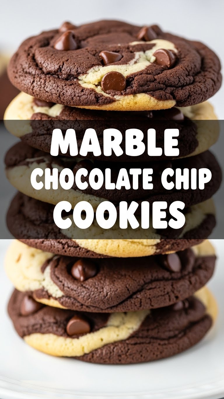 Marble Chocolate Chip Cookies