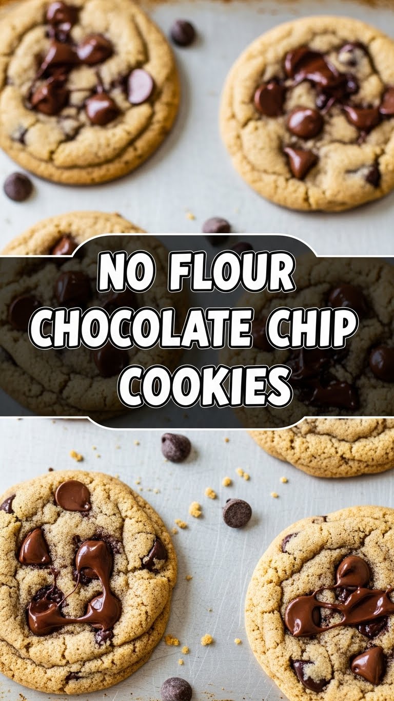 No Flour Chocolate Chip Cookies