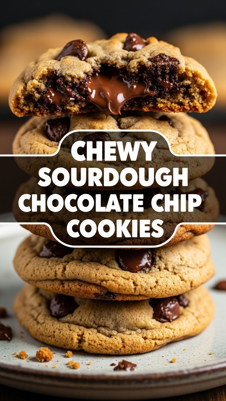 Chewy Sourdough Chocolate Chip Cookies