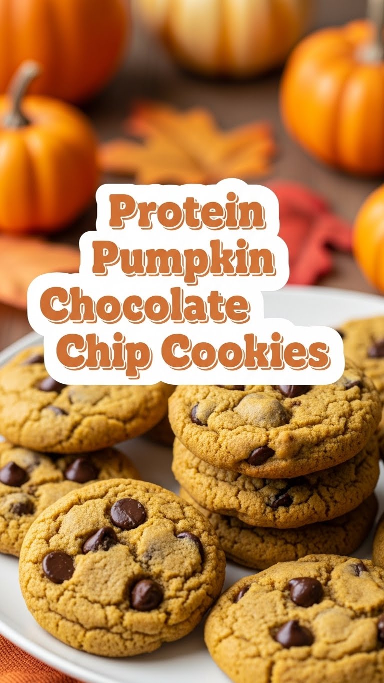 Protein Pumpkin Chocolate Chip Cookies