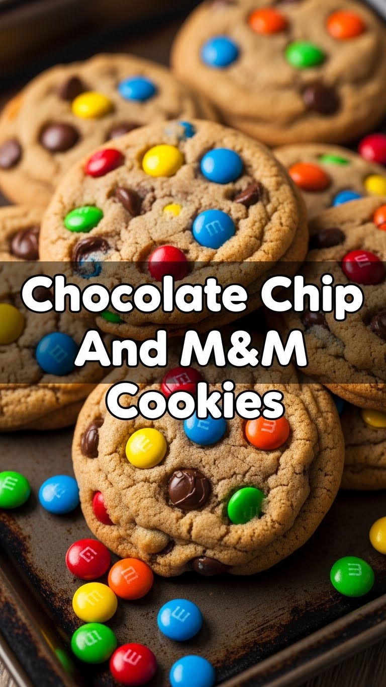 Chocolate Chip And M&M Cookies