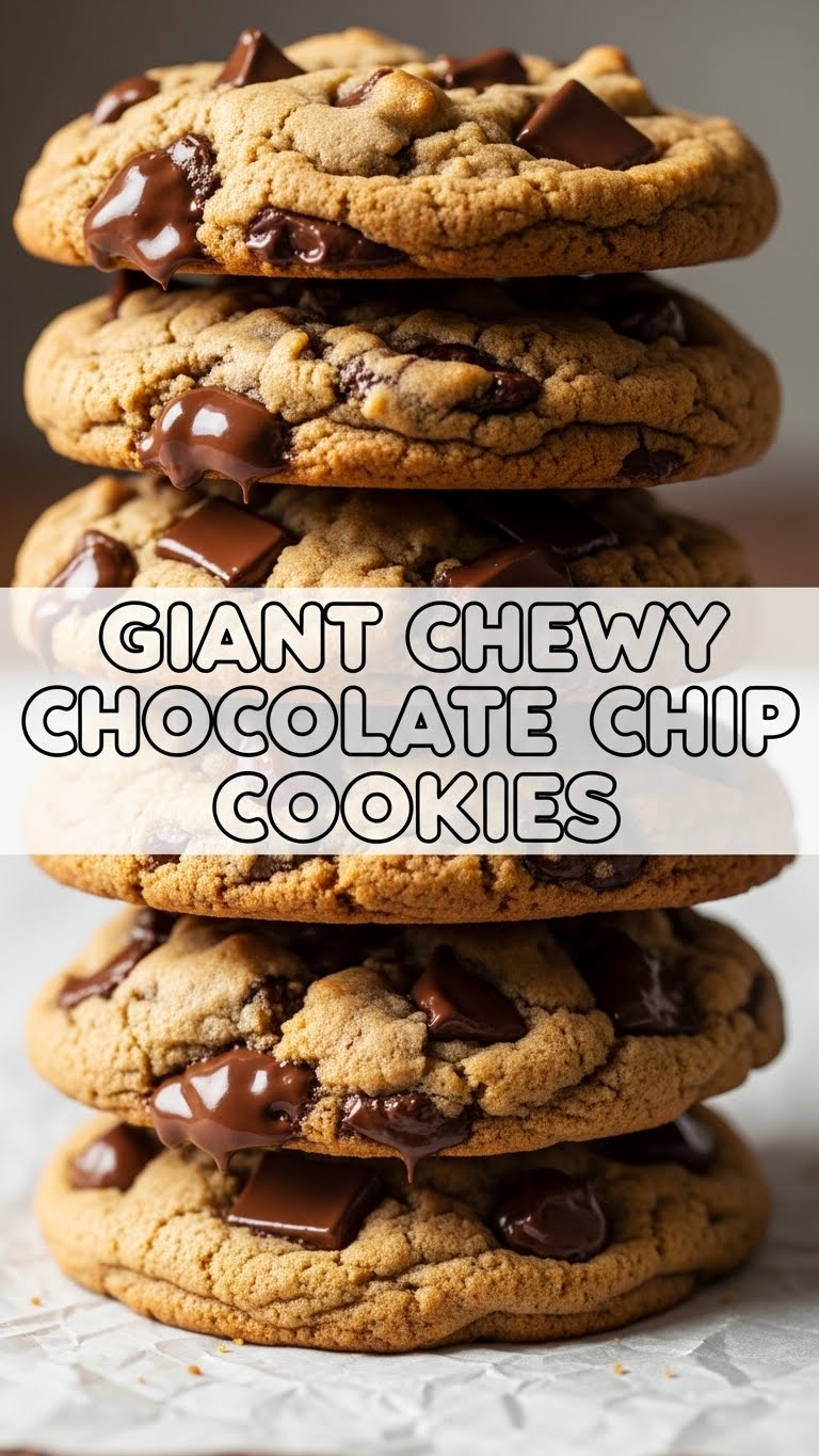 Giant Chewy Chocolate Chip Cookies