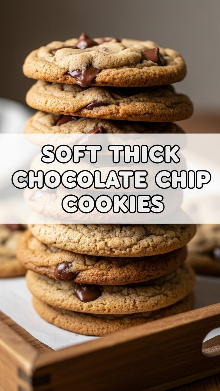 Soft Thick Chocolate Chip Cookies