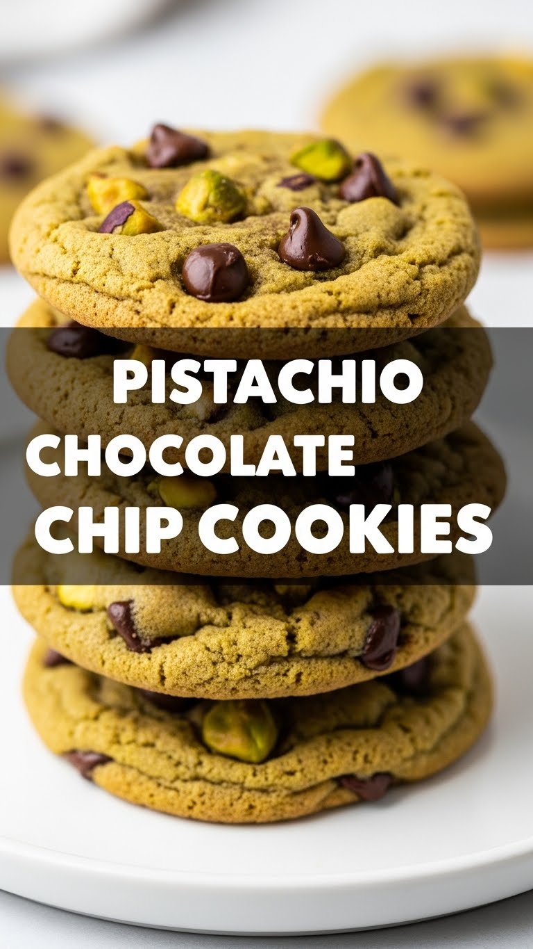Pistachio Chocolate Chip Cookies