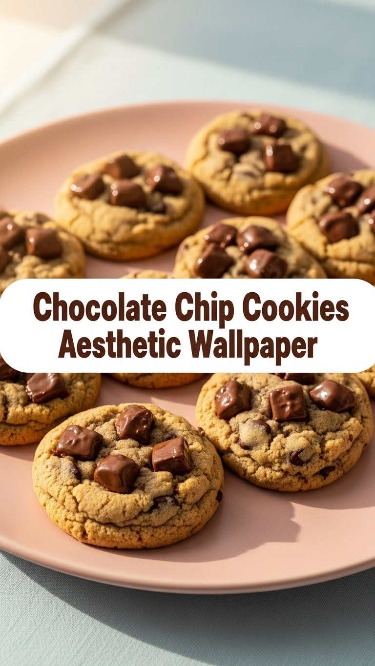 Chocolate Chip Cookies Aesthetic Wallpaper