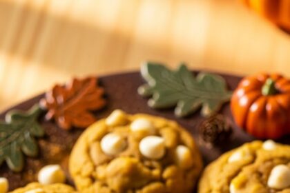 Pumpkin White Chocolate Chip Cookies