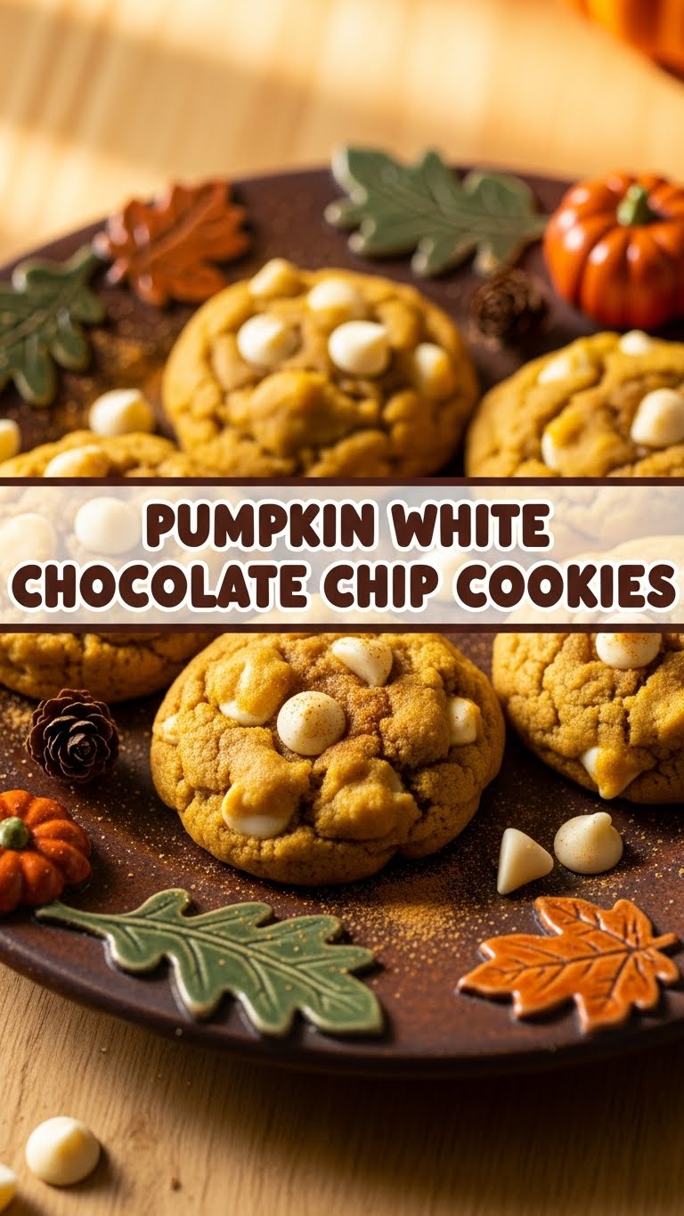 Pumpkin White Chocolate Chip Cookies