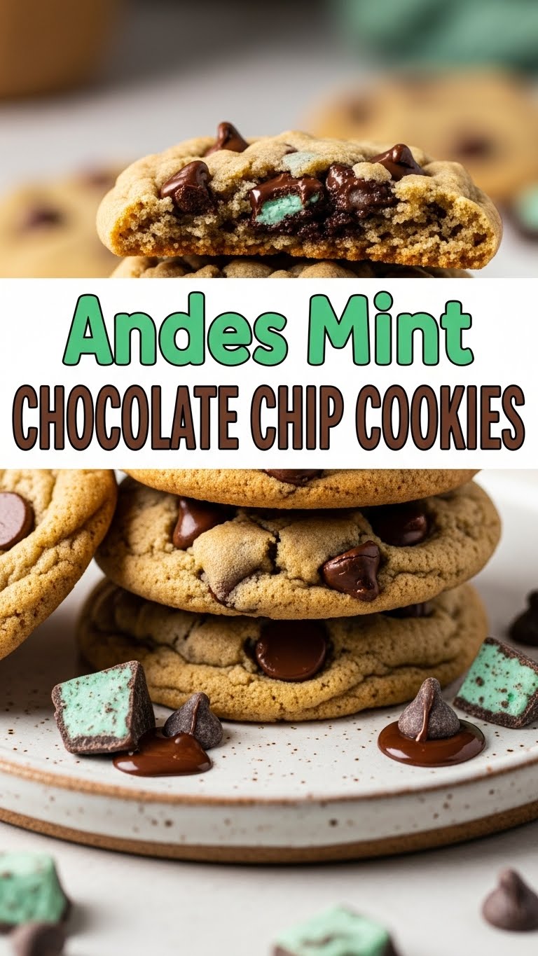 Andes Mint Chocolate Chip Cookies