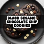 Black Sesame Chocolate Chip Cookies
