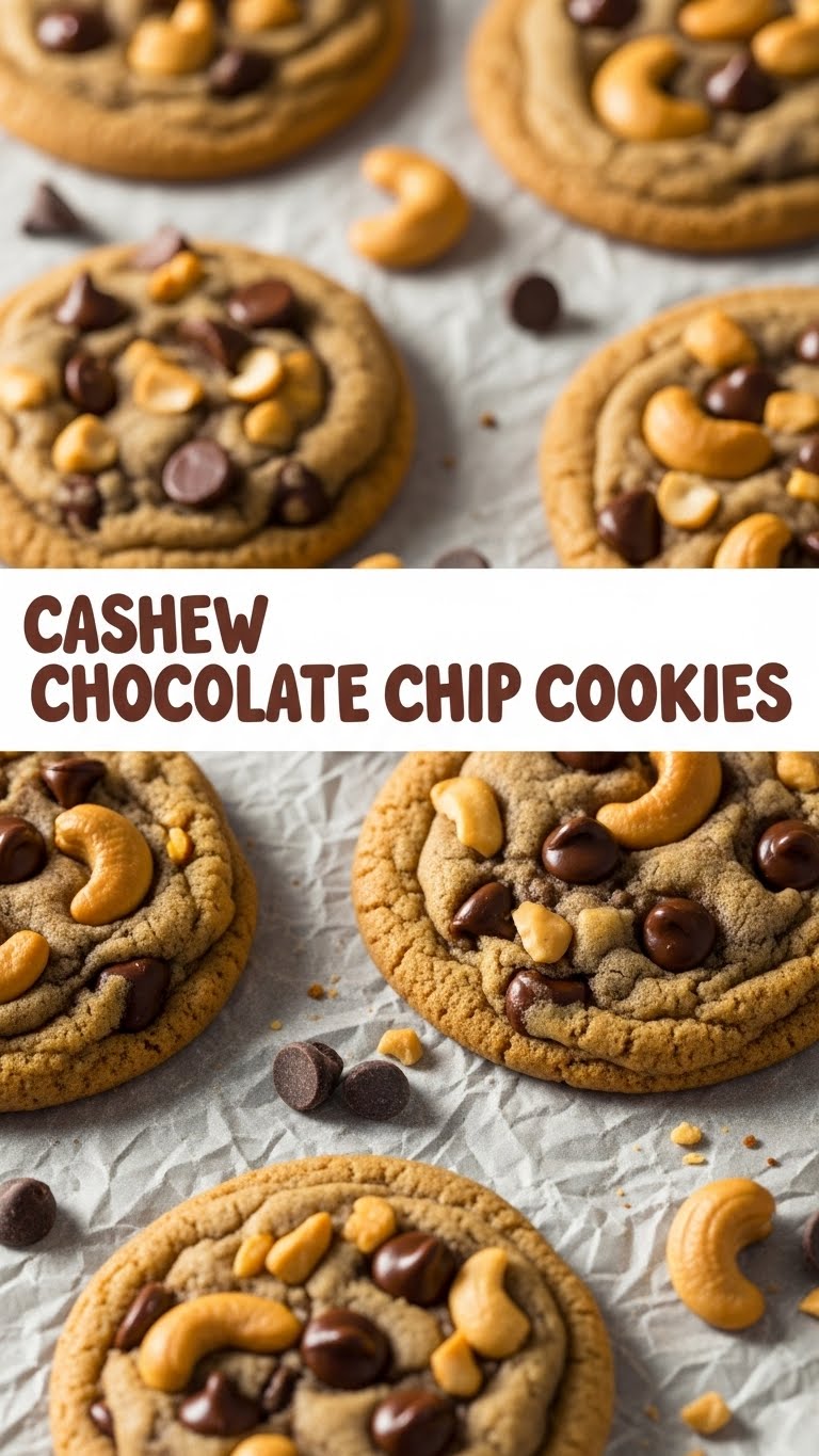 Cashew Chocolate Chip Cookies