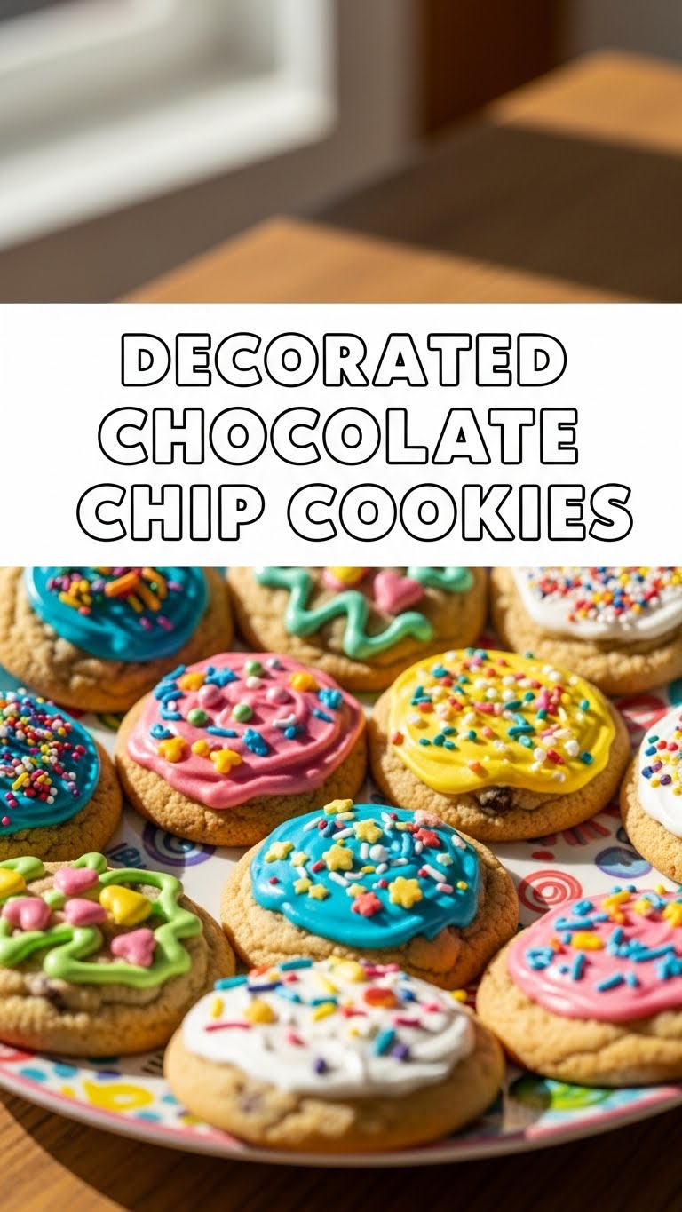 Decorated Chocolate Chip Cookies