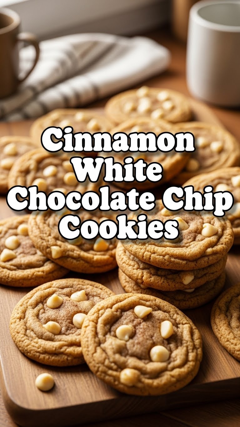 Cinnamon White Chocolate Chip Cookies