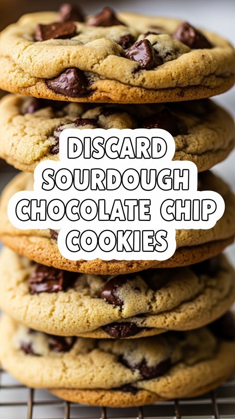 Discard Sourdough Chocolate Chip Cookies