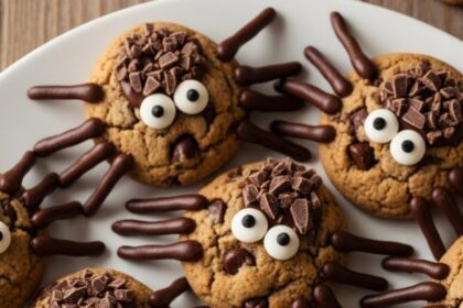 Spider Chocolate Chip Cookies