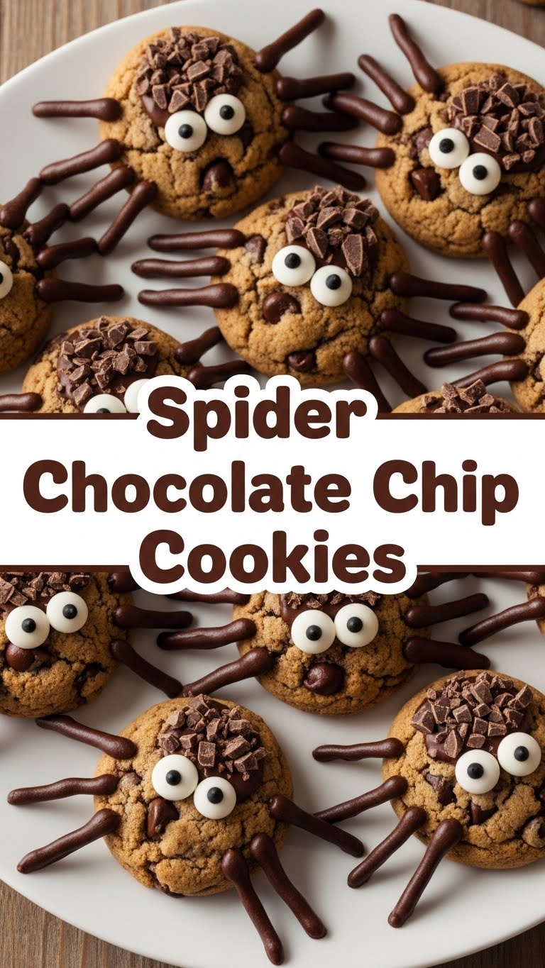 Spider Chocolate Chip Cookies