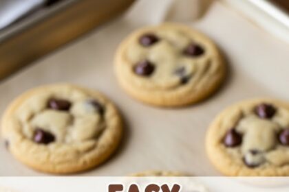 Easy Chocolate Chip Cookies 3 Ingredients