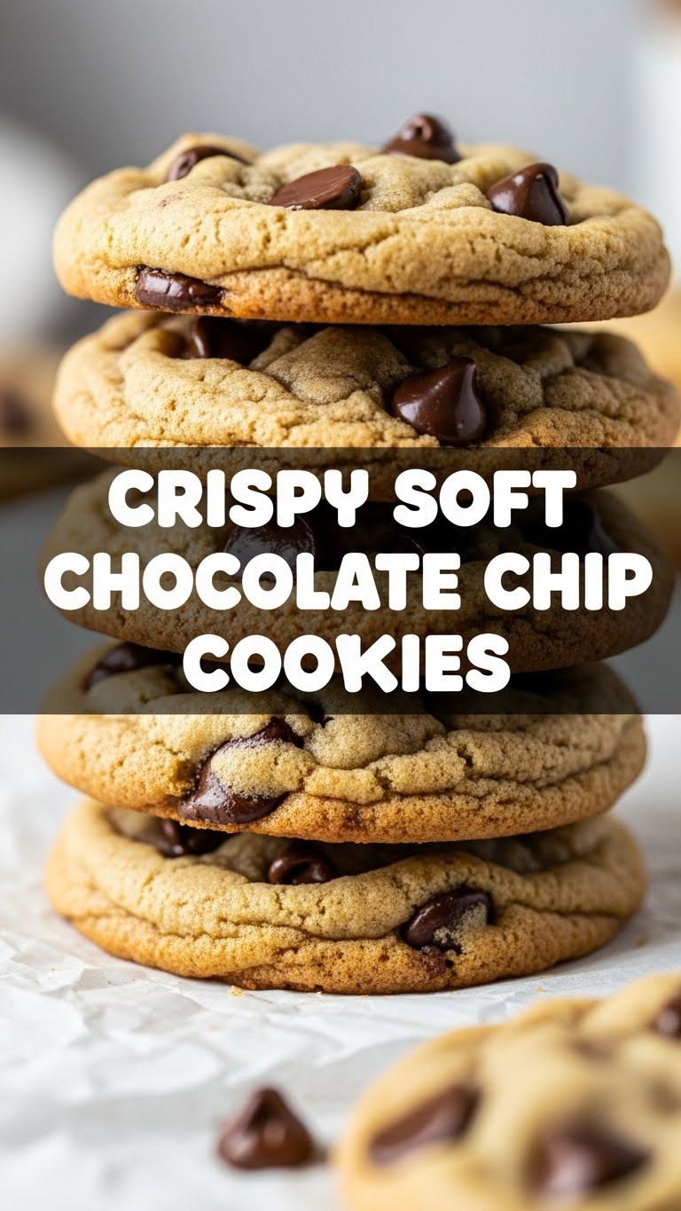 Crispy Soft Chocolate Chip Cookies