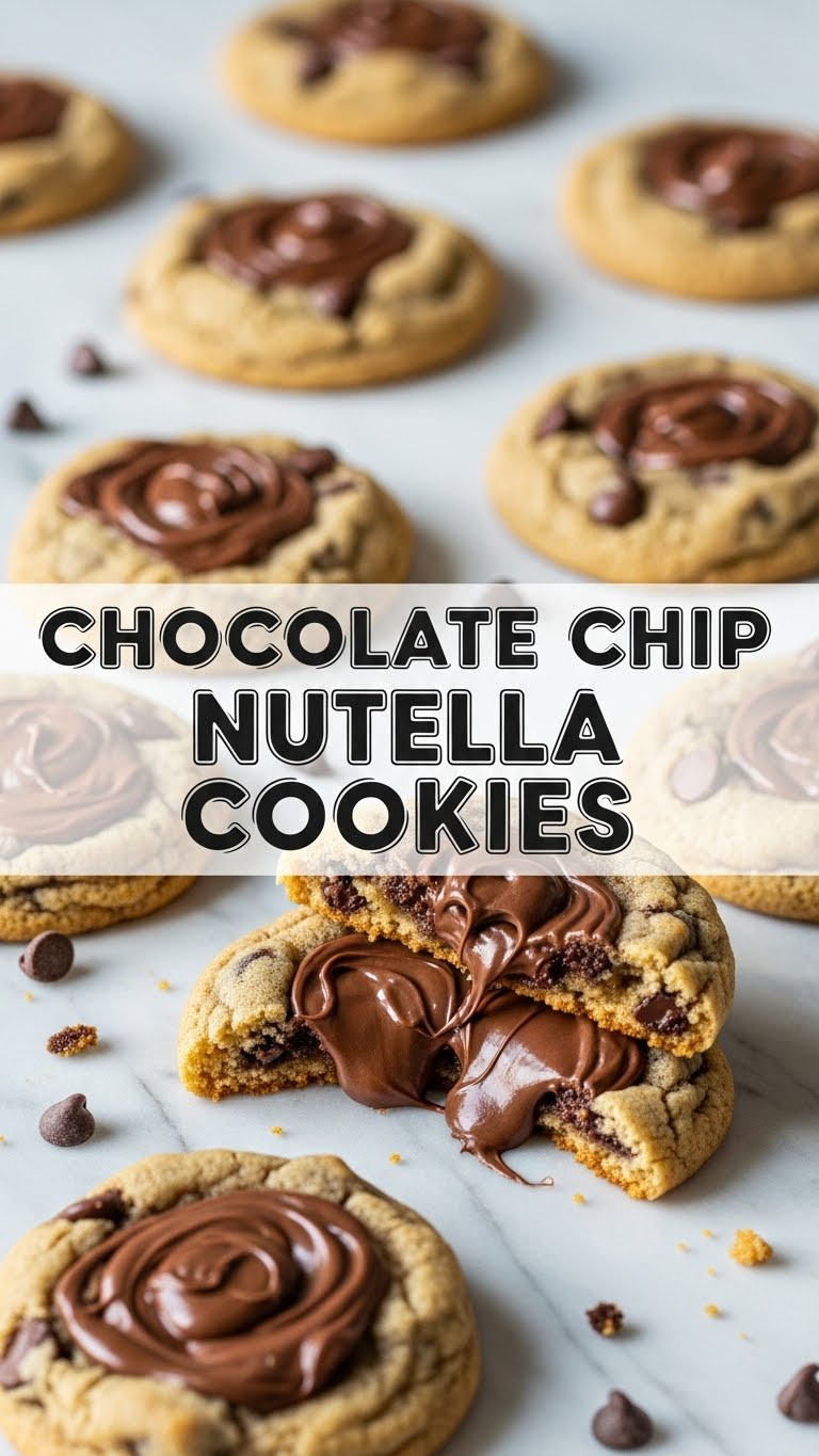 Chocolate Chip Nutella Cookies