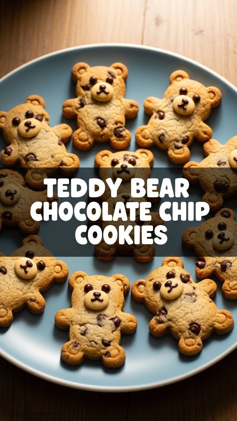 Teddy Bear Chocolate Chip Cookies
