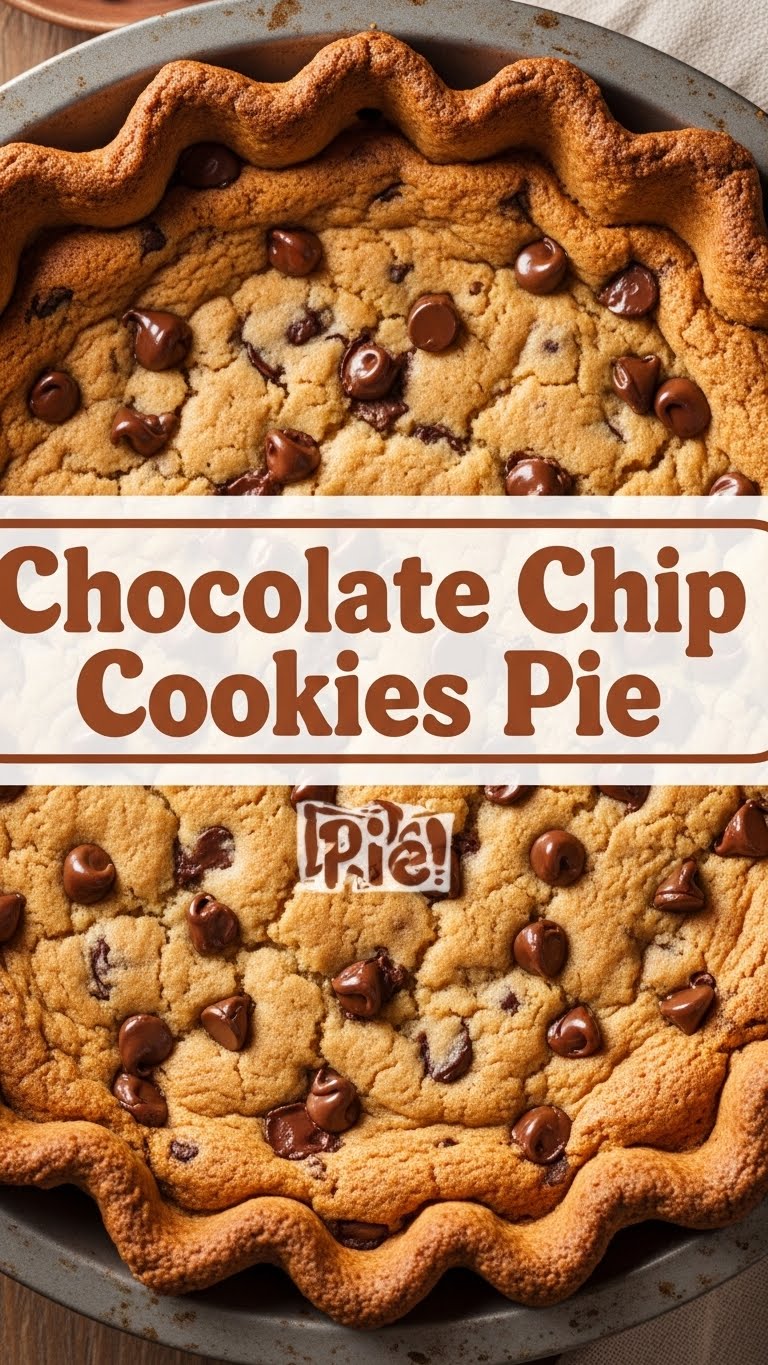 Chocolate Chip Cookies Pie