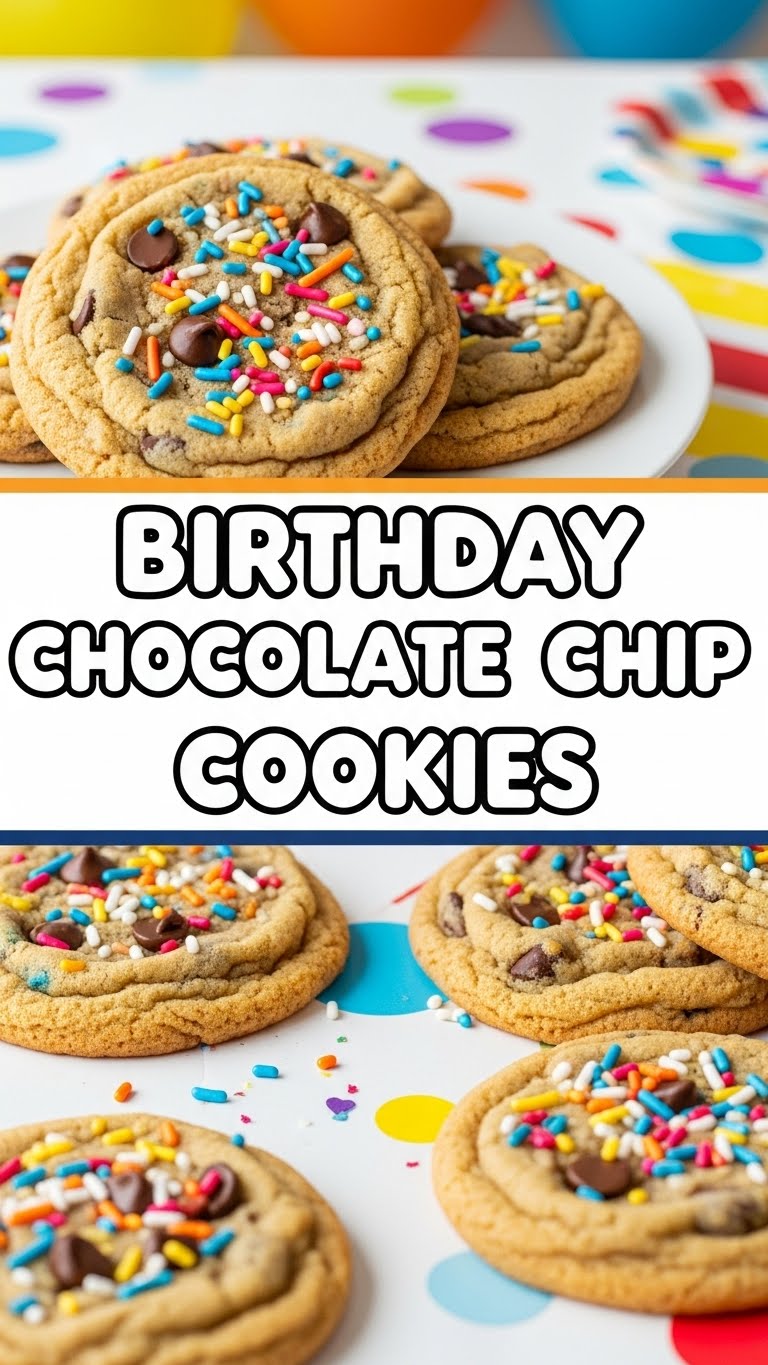 Birthday Chocolate Chip Cookies