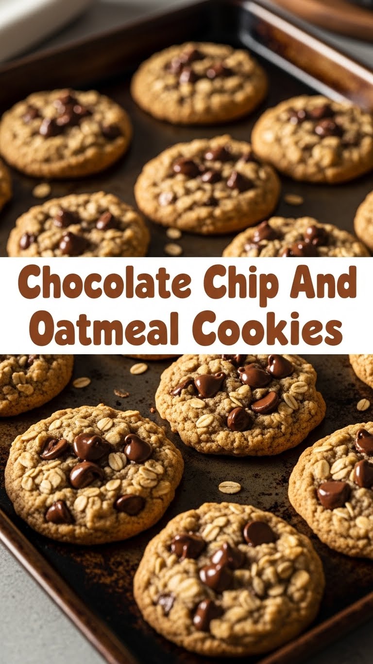 Chocolate Chip And Oatmeal Cookies